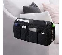 DZOZO Sofa Armrest Organizer Arm Rest Organiser Hanging Sofa Caddy Storage Bag TV Remote Control Holder Chair Tidy Couch Arm Rest Storage Bag Couch Caddy Organiser
