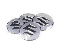 DZPFDC 4 Pcs Car Center Hub Cap Stickers for Suzuki SX4 S-Cross II 2015-2016 56mm,Car Wheel Centre Caps Badge Stickers,Car Hub Cover Sticker,Wheel Cap Sticker,Hub Cover Stickers,Silver1