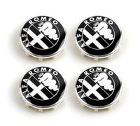 DZPFDC 4 Pcs Hub Centre Caps for Alfa Romeo Giulia 60MM,Wheel Hub Covers,Wheel Center Cover,Wheel Cap Kit, Centre Cap,Car Tyre Protect,Auto Accessories