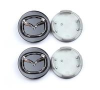 DZPFDC 4 Pcs Hub Centre Caps for Mazda 3 60MM,Wheel Hub Covers,Wheel Center Cover,Wheel Cap Kit, Centre Cap,Car Tyre Protect,Auto Accessories