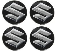 DZPFDC 4 Pieces Hub Centre Caps for Suzuki Swift 6 (VI) RZ/AZ I 2017-2020,Car Hub Caps with Logo,Wheel Hub Caps,Rim Caps,Hub Caps,Wheel Caps,Wheel Hub cover,56MM