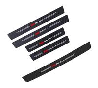 DZPFDC 5 Pieces Car Door Sill Protectors for Dacia Jogger I 2022-2025, Carbon Fiber Door Sill Protection Strip,Rear Bumper Protective Film, Scratch Protection