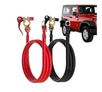 DzpKrka Battery Extension Cable - Set of 2 Flexible and Strong Connectors | Cable for Battery Terminals, for Golf, Motorcycle, Truck, Semi, Alternator, Starter and Use