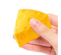 DzpKrka Cheese Squeeze Block, 5/10/15cm Sensory Squeeze Cheese Fidget, Big CheeseSqueeze Cube, Funny Pocket Stress Balls Toys, Slow-Rebound Shapeable SqueezeBall For Women Men Kids Office Classroom