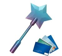 DzpKrka Credit Card Holder Wand, 36x15 Cm 3D Printed Wand taps To Pay, Star Wands Contactless Payment Card Holder, Taps-to-Pays CreditCard Wands, Fun Functional Present For Kids, Adults