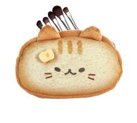 DzpKrka Divine Toasted Cat Design Pencil Case,Plush Pencil Box - Aesthetic