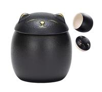 DzpKrka Dog Bag Urn, Ceramic Urn for Storage Cat Bag as a Keepsake Decorative Memorial Storage Box for Fireplace, mantelpiece, Table with Hair Bow, Paw Print