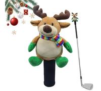 DzpKrka Driver Covers - Christmas Golf Club Head Covers for Woods | Cute Protector for Women Men Beginners Daily Practice Mallet Woods Hybrid Fairway Driving Range Putting Green