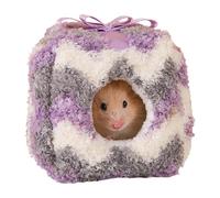 DzpKrka Hamster House | Wrapped Soft Warm Nest, Plush Hamster Cage Accessories Sleeping Area - For Ferrets Mice Birds Hedgehog Gold Bear Squirrel Home Living Room Indoor Outdoor
