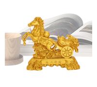 DzpKrka Horse Figures for Living Room Decoration - Golden Decoration Figure for the Desk, Horse Figure for Chinese New Year, for Schools Offices Cafés Living Room Bedside Table Party