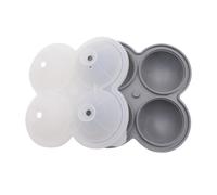 DzpKrka Ice Ball Mold - Ice Maker,4 Cavity Silicone Kitchen Easy Demolding for Whisky Cocktails Coffee and Water