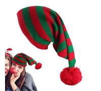 DzpKrka Knitted Christmas Hat, Christmas Santa Hats for Men, Colorful and Comfortable Holiday Design Hat for Women Girl Boy for Cold Weather Outdoor Activities Gatherings