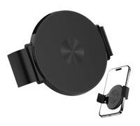 DzpKrka Magnetic Phone Holder - Metal Back Clamp for Mobile - Secure Attachment for Video Selfie Recording, Navigation and Transmissions On