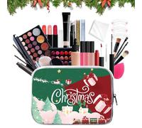 DzpKrka Makeup Set for Beginners, Christmas Makeup Set, 27 Pieces, Waterproof and Smudge-proof Cosmetics, for Travel, Dating, Party, Home