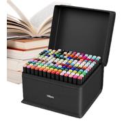 DzpKrka Marker Pens for Writing, Coloured Markers with Tip | 168 Colours for Crafts, School Supplies, Kit for Adults and Children, Drawing, Sketching, Painting and Lettering