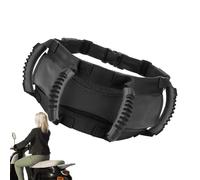 DzpKrka Motorcycle Backseat Handle - Oxford Cloth Safety Strap - Comfortable Rear Seat Grip Handle | for Riders Kids Adults ATV Snowmobile Commuting School Run Weekend Riding Daily Touring