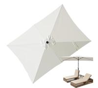 DzpKrka Parasol Fabric, 200x300cm Paras-ol Fabric Replacement, Garden Umbrella Replacement Canopy Rectangular, Waterproof Paraso-l Top, Strong And Thicck Market Umbrell-a Top Cover For Patio Umbrel-la