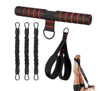 DzpKrka Pedal Band with Handles - 3 Adjustable Tubes 30 lbs Multifunction | Ergonomic Foot Pedal Band | for Strengthening Abdomen, Waist, Arms, Core, Legs and Pilates