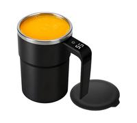 DzpKrka Self Stirring Cup, 380ml Self Stirring Mug, Stainless Steel Automatic Magnetic Stirrings Coffee Mug, Milk Automatic Mixing Drinkware, Lidded Coffee Cups for Coffees, Tea, Milk & Hot Chocolate