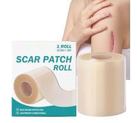 DzpKrka Silicone Scar Plaster, Silicone Scar Tape for Face Skin - Repair Face Body Areas Can Be Cut to Size Roller Plasters Teenagers Adults Women Men Elderly