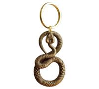 DzpKrka Snake Keychain, 5.0x3.0cm Bag Charm Snake, Snake Key Rings, Copper Snake Shape Backpack Pendant, Brass Statue Ornament, Chinese Snake Decorations Brass Statue Ornament For Women Men