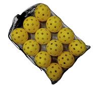 DzpKrka Training Baseball Balls - 12 Pack Launch Equipment | Airflow Hollow Ball with Mesh Bag and Adjustment Rope, for Men Women Outdoor Yard Home School