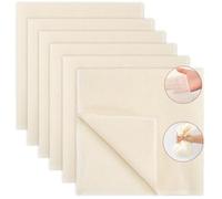 Dzpuhuojz 6 Pack Cheese Cloth, Muslin Cloths for Cooking, 20x20inch Reusable Cheese Cloths for Straining, 100% Unbleached Pure Cotton Strainer Cloth for Food Yogurt Nut Milk, Cheesecloth Fabric