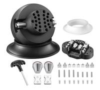 DZQ Ball Vise 3" Engraving Setting Tool 360°Rotation Professional Ball Vise 36PCS Attachment Jewelry Engraving Block Tools(Black)
