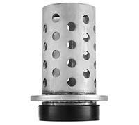DZQ Perforated Casting Flask Vacuum Casting, 304 Stainless Steel Flanged with Rubber Sprue Base, Various Sizes for Metal Casting (3" x 7")