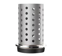 DZQ Perforated Casting Flask Vacuum Casting Stainless Steel Wall Flanged with Rubber Sprue Base(5" x 9")