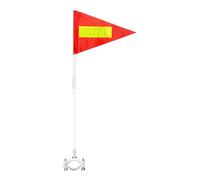 dzqad Bicycle Flags, Flag Pole Included Adjustable Reflective Waterproof | Cycling Safety Accessories - for Adults Camping Outdoor Home Travel Work Trail