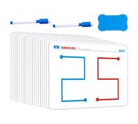 dzqad Brain Training Card - Left And Right Brain Development Training Card With 2 Pens And 1 Eraser Board, Brains Trainings Memory Cards Game, Educational Toy Cards For Parent-child Interaction