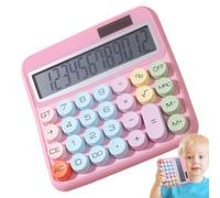 dzqad Calculator Large Display, Large Buttons 12 Digit Calculator, Colorful Adding Machine with 5-Inch LCD Display for Mortgage Retail Business School Banking Home Accounting Students Work
