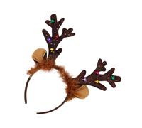 dzqad Christmas Antler Headband - Holiday Props Hair Band | Fashion Hairband for Adult Beauty Makeup | for Wedding Traveling Holiday Camping Picnic BBQ Backyard Party Gathering Dinner