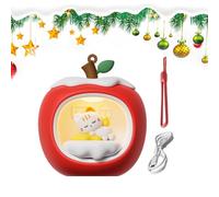dzqad Christmas Night Light | 3D Fruit House Table Lamp with Lanyard - Rechargeable LED Light, Christmas Ornament for Nightstand Nursery Wall Dorm Bedside Table