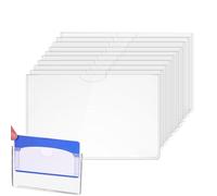 dzqad Clear Social Security Card Protector Sleeves | Clear Waterproof PVC Credit Card Sleeve,Slim Drivers License Protection Multi-Functional for Friends Coworkers Families