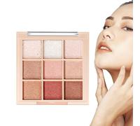 dzqad Eye Shadow Palette - Professional 9 Colors Eyeshadow Makeup,Natural Long Lasting Multicolor Nude Eye Makeup, Eyeshadow for Beginners