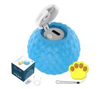 dzqad Smart Cat Rolling Ball - Cat Teaser Toy - Bird Sound, Quiet Remote Control Ball for Kitten, 2 LED Modes, IP54 Waterproof