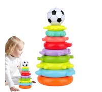dzqad Stacking Ring Toy | Child Rainbow Table Stacking Game - Colorful Balance Stacker Activities, Educational Preschool Learning Toy for Kid Toddler Children Teens