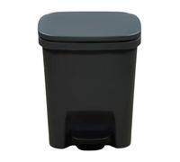 dzqad Step-On Trash Can, Slim Pedal Kitchen Bin With Lid, Dustbin Rubbish Pedal Bin, Waste Bin, Odor Protection Lid Step On Garbage Bin, Home Kitchen Offices Airtight Pedal Bin, 24.5x24x30 CM