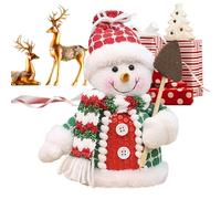 dzqad Stuffed Christmas - Decorative Santa Claus Snowman Elk Tabletop Doll | Decorative Plush Doll for Bedside Nightstand Shelf Living Room Bedroom Study Sofa Car Cabinet Kids Adults