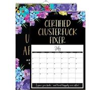 dzqad Wall Calendar | Anti-Motivational Wall Calendar 2025 | 12 Month Schedule Planner for Family School Home Office Indoor Refrigerator Decor Students Kids Friends