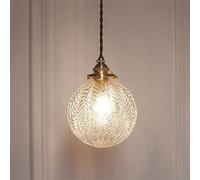 DZQWLL 1-Light Pendant Lights Kitchen Island, Gray Ceiling Light With Glass Lampshade, Modern Pendant Lighting Chandelier Mid Century Hanging Light For Bedroom Dining Living Room