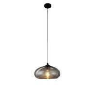 DZQWLL Industrial Pendant Light, Modern Cylindrical Glass Hanging Light Fixtures With Clear Lamp Shade, Adjustable Height Hanging Lamp For Kitchen Island Hallway