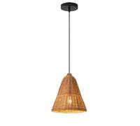 DZQWLL Rattan Pendant Lamp, Farmhouse Style Simple Hand Weaved Ceiling Light, Adjustable Height Hanging Lamp Fixtures Chandelier Light For Dining Room Living Room Bedroom Kitchen Foyer