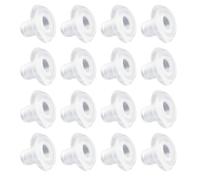 DZS ELEC 16PCS Horizontal Venetian Blind Bottom Track Ladder Cord Button Plug Bottom Track Cord Cover Button Plug Plastic Curtain Accessories for Artificial Wooden Venetian Blinds