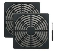 DZS ELEC 2PCS 120mm Fan Filter Grille Computer Case Fans Dust Strainer with Screwdriver Electrical Product Loudspeakers Protective Cover