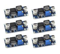 DZS Elec 6pcs XL6009 DC-DC Booster Converter Module 3V-32V to 5V-35V 4A Adjustable Step-up Voltage Regulator 5V 9V 12V 24V Power Supply Module