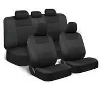 DZSCHUNLUSM Car Seat Cover Sets For Fusion Waterproof Universal Full Set Leather Car Seat Covers Accessories Car Seat Covers Full Set(Black Gray A)