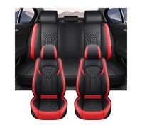 DZSCHUNLUSM Car Seat Cover Sets For Mazda CX5 Waterproof Universal Leather Full Set Car Seat Covers Products Accessories Car Seat Covers Full Set(Red)